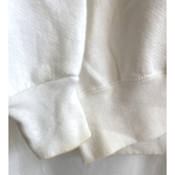 HANES Heavy Weight Vintage Ugly Christmas Sweatshirt Teddy Bears Painted Size M - Picture 5 of 6